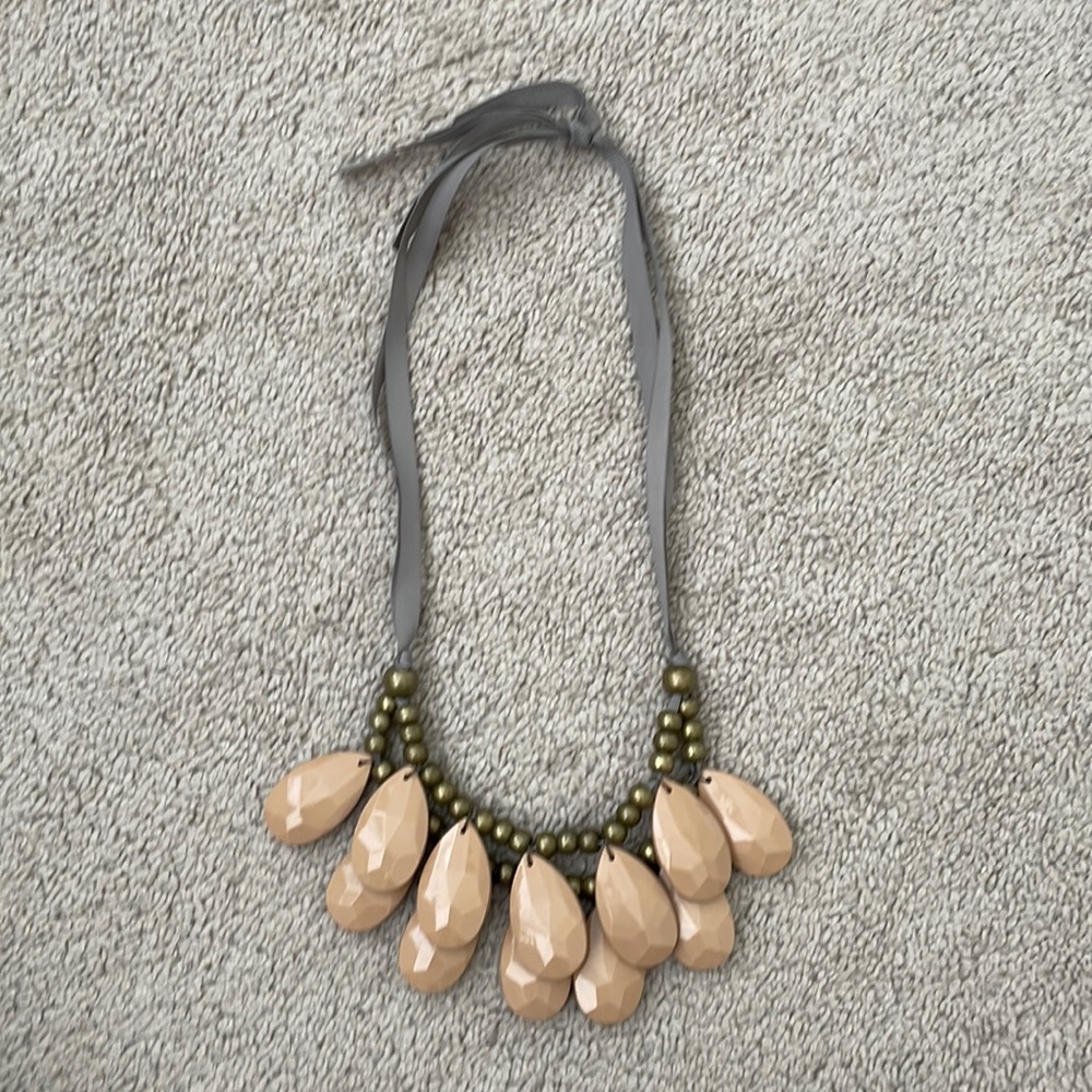 Anthropologie statement bead necklace